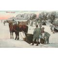 German Soldiers WW1 Horse Camp Life Snow Christ...