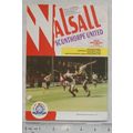 1993 programme Walsall v. Scunthorpe United, 31/8
