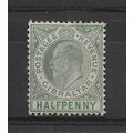 Gibraltar.SG66 1/2d Blue-Green.Mounted Mint.Sept18