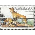 AUSTRALIA, DOG, Dingo, orange 1980, 18c, #2