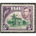 Fiji 1938 SG266 5/- Green & Purple Very Fine Us...