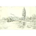 Berkshire ETON COLLEGE River View Art Postcard