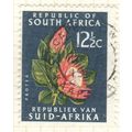 South Africa 1961 - 12½c multi - Protea Flower ...
