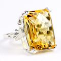 Citrine, 925 Sterling Silver Ladies Ring, SR039