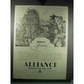 1939 Alliance Assurance Co. Ad - Prlude to Adve...