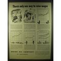 1946 Union Oil Company Ad - There's only one way to raise wages