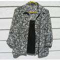 Womens Notations Top Blouse Large 42 Chest Blac...