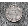 1897 Queen Victoria Silver Sixpence 6d British ...