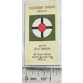 1928 Morris's card Victory Signs 21 20th Division