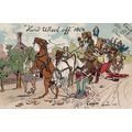 Victorian Wacky Races Horse Race Old Comic Post...