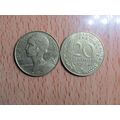 France Republic 1988 20 Centimes Coin
