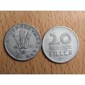 Hungary 1968 20 Filler Coin