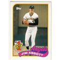 1989 Topps Jim Abbott rookie RC baseball card #...
