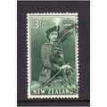 NEW ZEALAND 1954 SG734 3s BLUISH GREEN QUEEN EL...