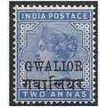 Gwailor 1889 SG21 2a Dull Blue Mounted Mint . .