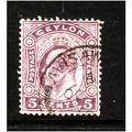 CEYLON 1908 SG 290 5c DULL PURPLE FINE USED