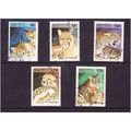 BENIN 1995 BIG CATS AND YOUNG 5 VALS FINE USED#2