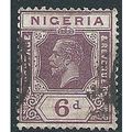 Nigeria 1921 SG25 6d Dull & Bright Purple Die I...