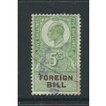 edward foreign bill 5/- used