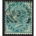 India 1882 ½a Deep Blue Green SG84 FU