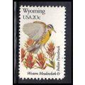 2002A 20c Birds/Flowers of Wyoming Fine MNH Dry...