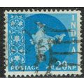 India 1958 Definitive Issue 20np Blue wmk Asoka...