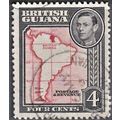 BRITISH GUIANA, 1938-52 4c George VI, SG 310 (S...