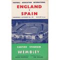 ENGLAND V SPAIN FA INTERNATIONAL 1955/56