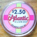 (1) $2.50 The Atlantic Club Casino Chip - 2012 ...