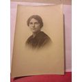 A YOUNG LADY antique portrait photograph postca...