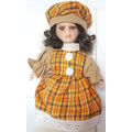 PORCELAIN DOLL - ORIGINAL BOX - BONNIE in ORANG...