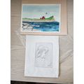 2 Original Artworks 1 Watercolor? 1 Pencil? by ...