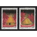 New Caledonia Melanesian Huts 2v 1991 MNH SG#91...