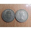GB 1953 Elizabeth II English 1/- Shilling Coin