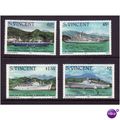 ST VINCENT 1982 SHIPS SG 706/709 SET 4 VALS U/M...