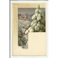 Art WINTER GREETINGS Postcard by Meissner & Buc...
