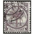 Samoa 1887 SG27 1/2d Purple-Brown Perf 12x11.5 ...