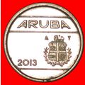 NETHERLANDS: ARUBA ★ 5 CENTS 2013 MINT LUSTER! ...