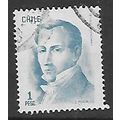 CHILE 1975 1p BLUE DIEGO PORTALES SG 767 FINE U...