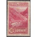 Andorre Français 1932 Michel 38 O Cote (2008) 6...