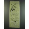 1949 Ovaltine Drink Ad - Hey! - Here's a super ...