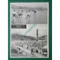 (X488) Korean Refugees Crossing Naktong River -...