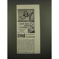 1938 Da-Lite Screen Ad - Let's see it again!