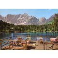 Postcard Fusine Lake and Mt. Mangart, Tarvisio,...