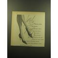 1959 Lord & Taylor Shoes Ad - Newton Elkin lays...