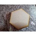 7 x Wooden MDF Hexagons - Each piece approx 8.5...