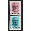 Luxembourg Robert Schuman politician 2v Pair 19...