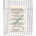 Whitby Glass Ltd Dorothy Clegg - 1990 Small Advert
