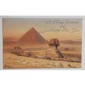 Egypt Postcard - Giza, The Sphinx & Great Pyram...