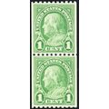 604, Mint Superb NH 1¢ Coil Pair - With Graded ...